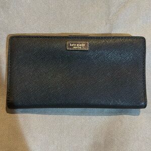 Kate spade black leather wallet